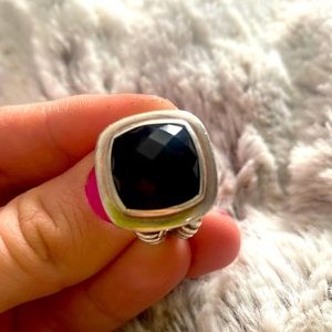 David Yurman Albion Ring in Sterling Silver with Black Onyx